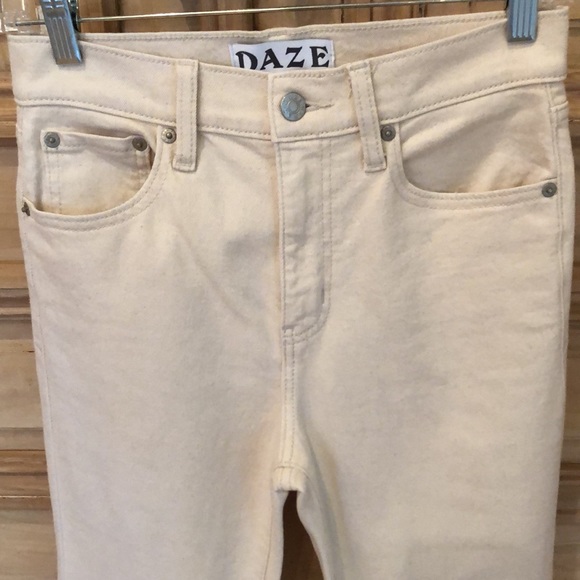 NAZP Women's High Rise Jeans - Cream - Picture 2 of 6